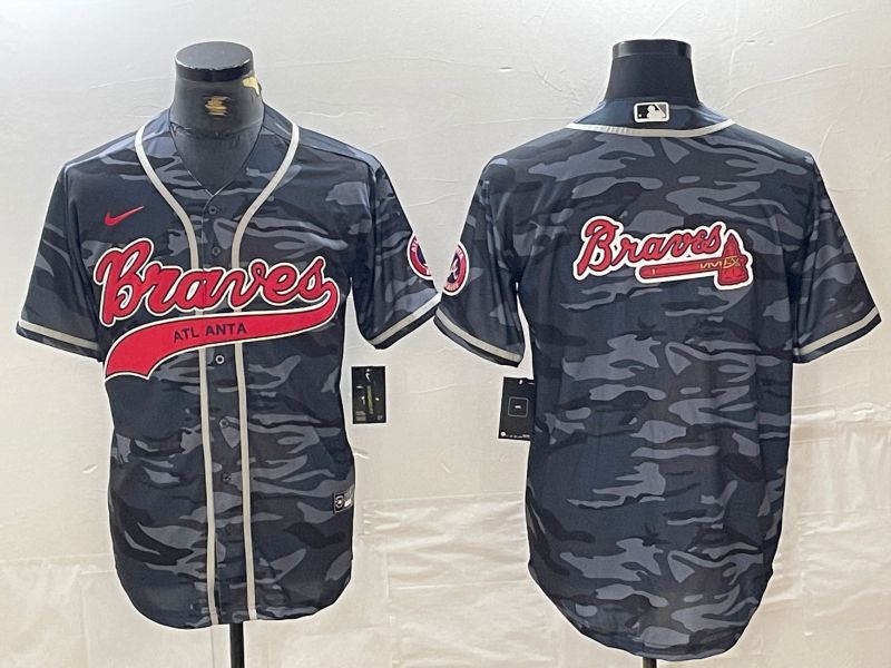 Men Atlanta Braves Blank Camo Jointly 2024 Nike MLB Jersey style 5